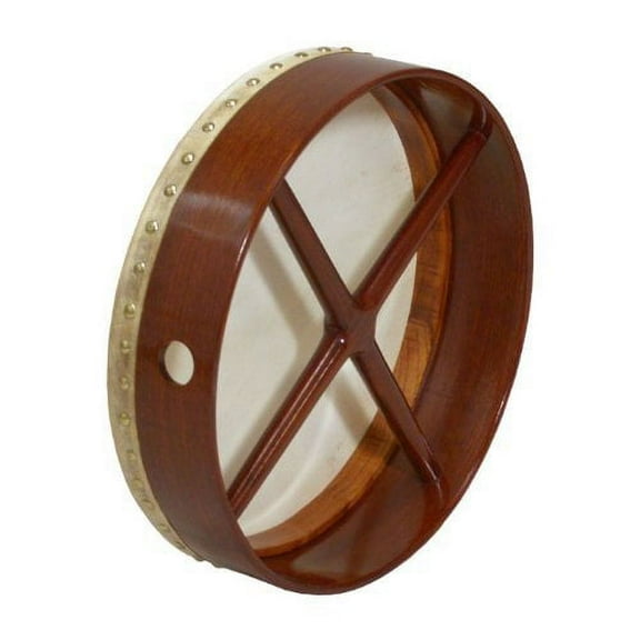 Bodhran, 14" x 3 1/2", Fixed, Rosewood Frame Drum