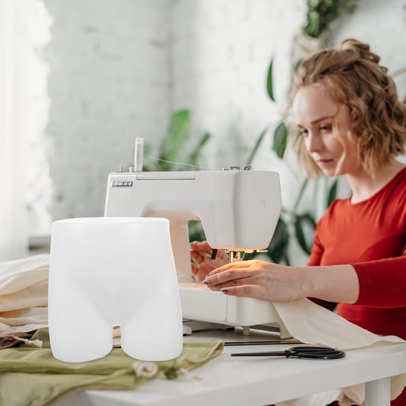 NICEXMAS White PE Underpants Display Mannequin Hip Model, and Scratch Resistant for Retail Presentation