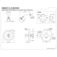 thumbnail image 2 of Kingston Brass KB2638EXSO Single-Handle Pressure Balanced Shower Faucet, Brushed Nickel, 2 of 4