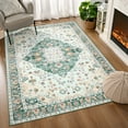 thumbnail image 2 of TWINNIS Area Rug for Living Room Persian Rug Vintage Boho Carpet for Bedroom,Green,6'x9', 2 of 8