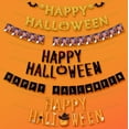 thumbnail image 3 of Moocorvic Halloween Banner Hanging Flag Bunting Garland Decorations, Halloween Birthday Party Decorations, 3 of 3