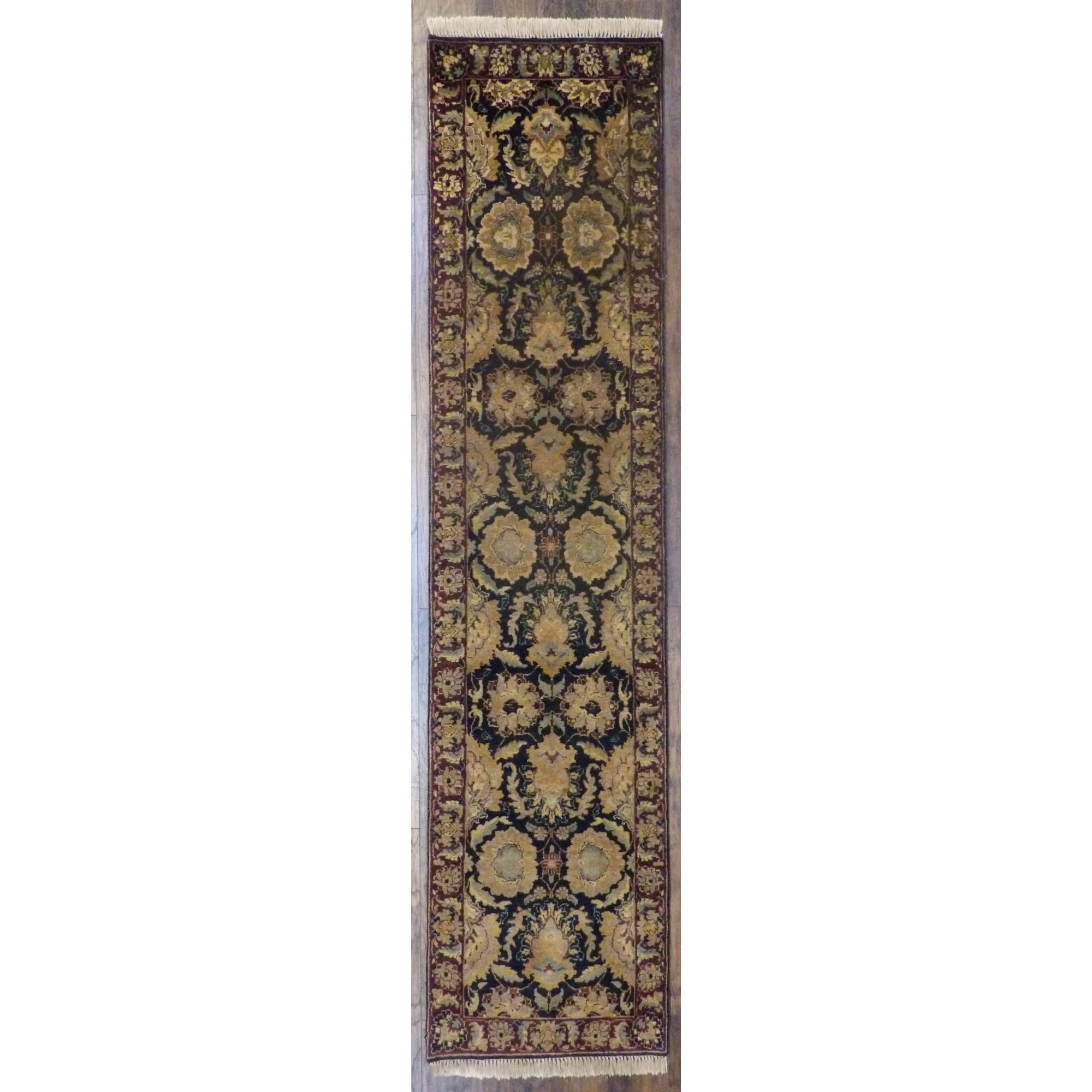 Wahi Rugs Hand Knotted Jaipur Kashan 2'6"x10'0" - w596