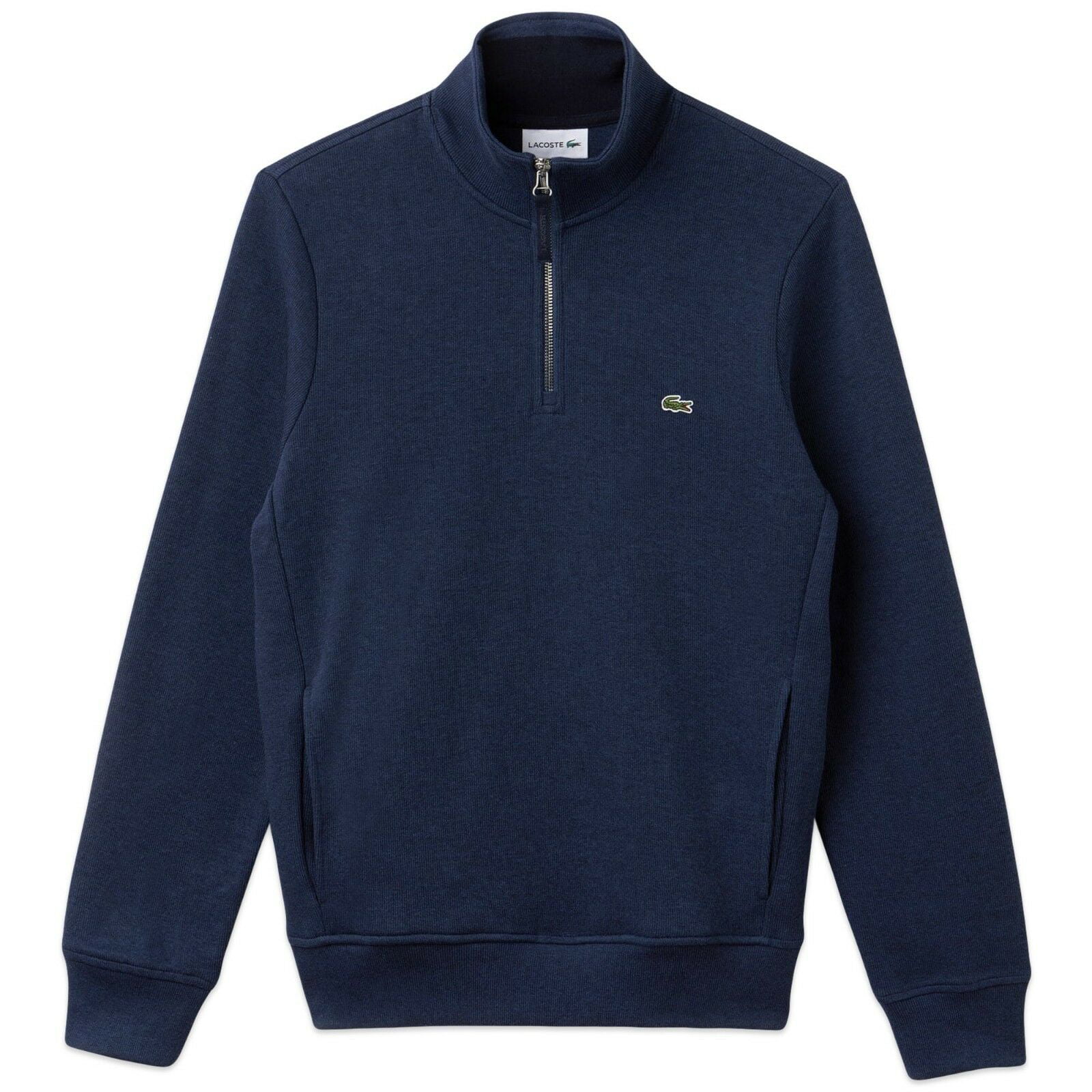 Lacoste Sweaters - Mens 1/2 Zip Longsleeve Side Pocket Sweater XL ...