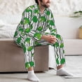 thumbnail image 6 of KLL Broccoli 2 Sleepwear Mens Flannel Pajamas,Long Cotton Pj Set, 6 of 7