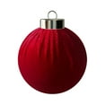 thumbnail image 2 of Rapeiae 1pcs Christmas Balls Flocked Christmas Tree 2.4inch Ornaments Plastic Balls Xmas Hanging Ornaments Decoration, 2 of 5