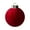 A, variant on A Plush Velvet Covered Christmas Decoration Ball For Adding Texture To Holiday Tree Displays