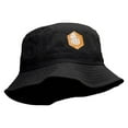 thumbnail image 5 of Hexagon Flying Bee Heat Transfer Bucket Hat - Black OSFM, 5 of 5