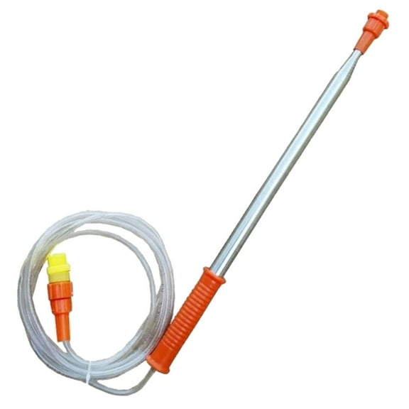 PTOOTP Long Sprayer Pole Extendable Stainless Steel for Gardening Orange