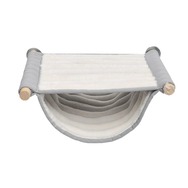 Casa de Nido de Pájaros Yuyangstore Jaula de Pájaros de Peluche Soporte de Percha Hamaca Colgante para Pájaros Gris S