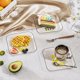 thumbnail image 2 of Juego de plato reutilizable para fruta, Base con orificio de drenaje, plato decorativo de plástico para aperitivos y residuos de huesos delicados para uso diario, 1 Juego, 2 of 5