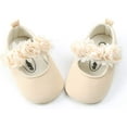 thumbnail image 5 of Antheron Baby Girls Mary Jane Flats Soft Sole Infant Moccasins Floral Sparkly Toddler Princess Dress Shoes, 5 of 6