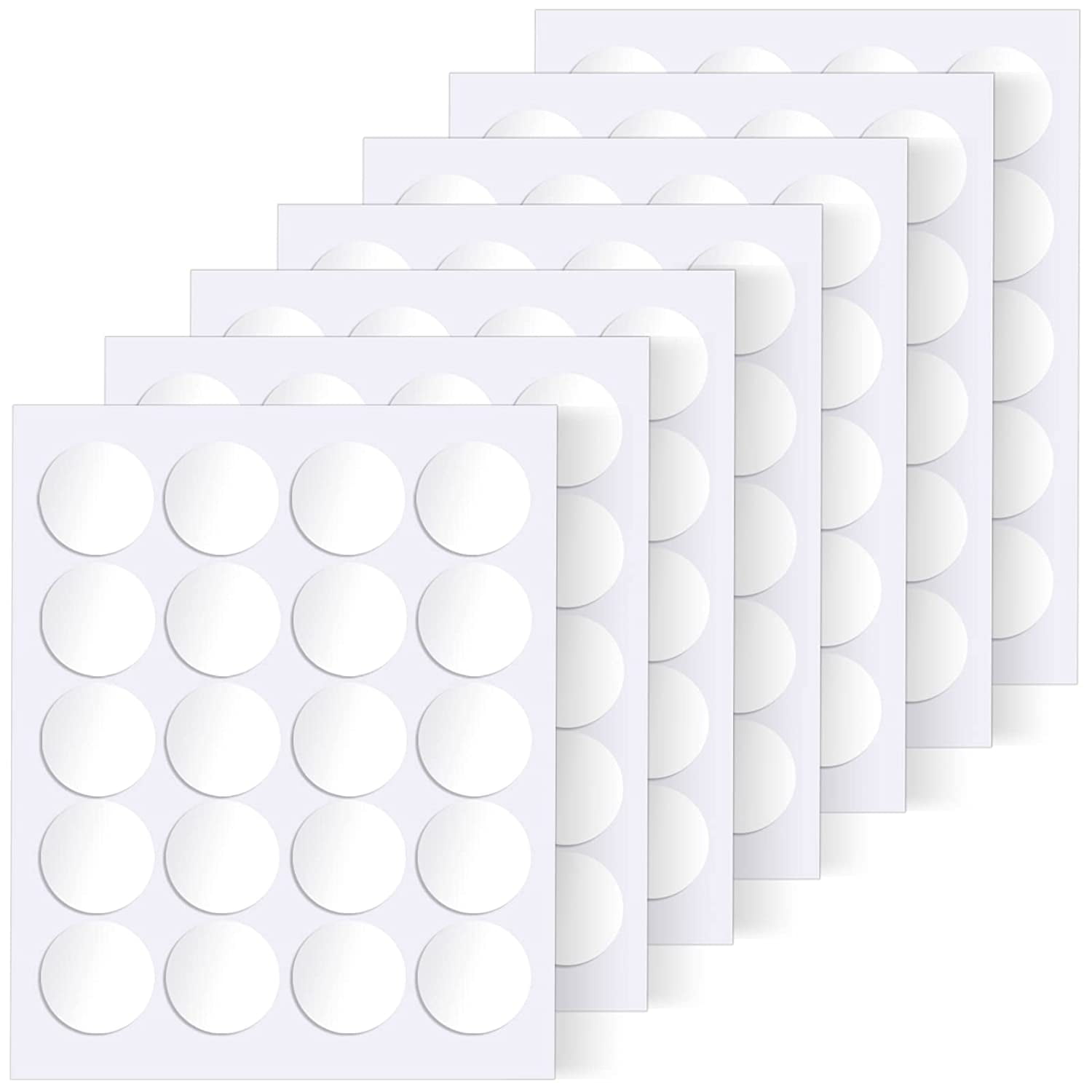 600Pcs Sticky Tack, 10mm/0.39” Removable Poster Putty, Double Sided  Removable Clear Adhesive Mounting Round Reusable Tacky Dots Transparent  Stickers Glue for Wall Hanging Pictures Posters 