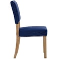 thumbnail image 3 of Modern Contemporary Urban Design Dining Kitchen Room Side Chair, Fabric, Navy Blue, 3 of 4