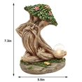 thumbnail image 2 of Matsuzay Estatuilla de resina para decoración de jardín, estatua de árbol, suministros para el hogar, mano de obra fina, calcomanía para Decoración del hogar Estar atento, 2 of 6