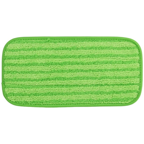 1 paquete de almohadillas reutilizables para fregonas, almohadillas para suelos, limpieza profunda, 12 pulgadas, verde