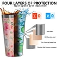 thumbnail image 3 of 16oz Tumblers Pomeranian Dogs and Flowers Stainless Steel Vacuum Insulated Double Wall Travel Tumbler Cups Mug with Lid and Straw,Cleaning Brush for Coffee,Tea, 3 of 4