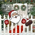 thumbnail image 5 of HongHeng Christmas Santa Claus Fence Peeker Yard Garden Sign, Xmas Ornaments Outdoor Patio Peeking Decor, Snowflakes Holiday Indoor Tree Decoration, 5 of 9