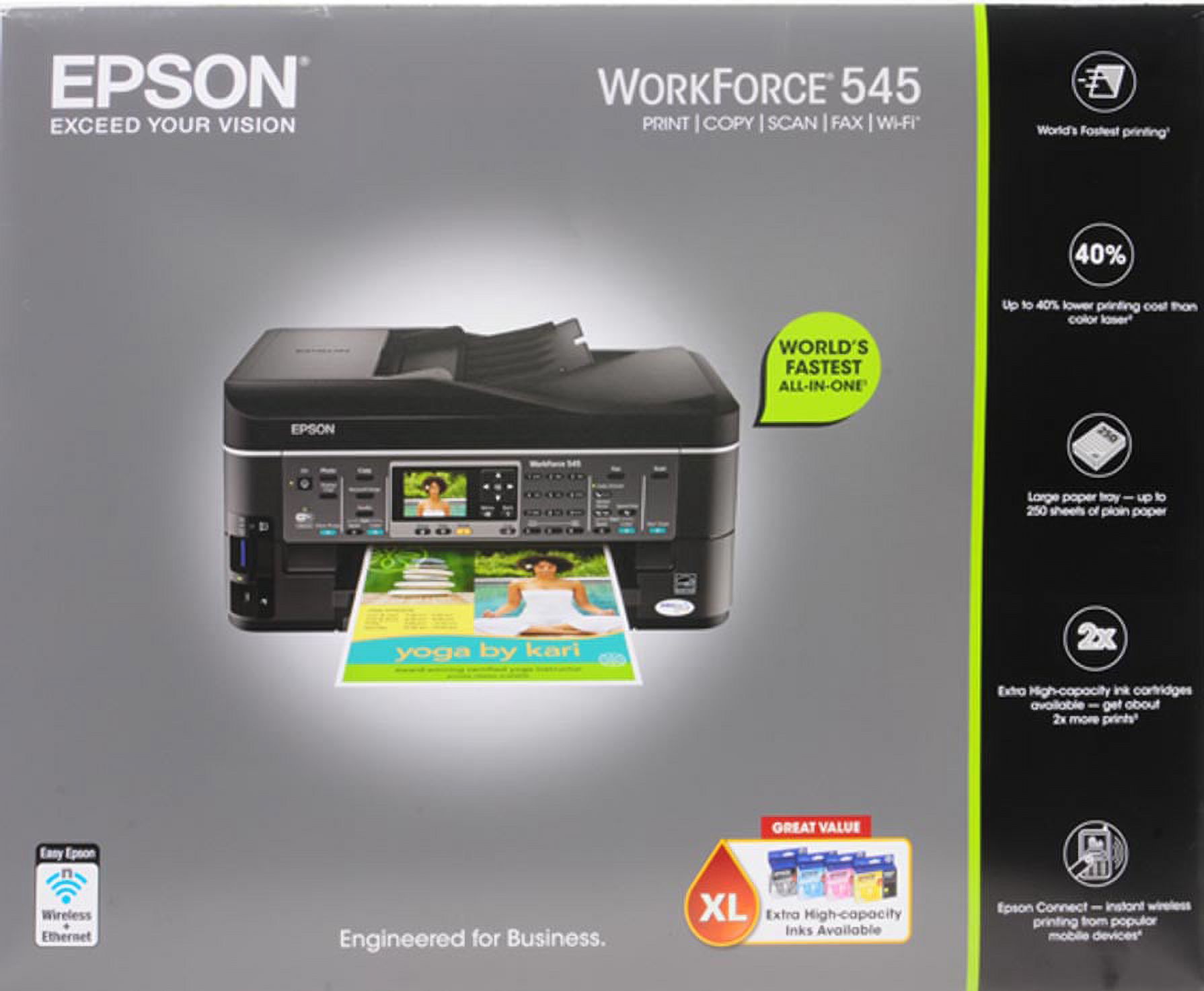 Epson WorkForce 545 Wireless Inkjet Multifunction Printer, Color - image 2 of 4
