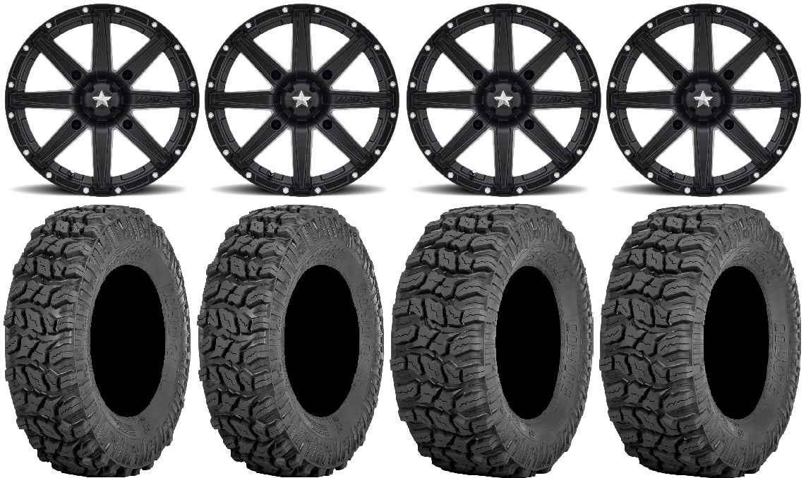 RockTrix RT103 12in ATV Wheel 4x110 Rim, 12x7, 5+2 Morocco