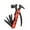 red, variant on New outdoor multi-function claw hammer broken window stainless steel multi-function pliers hammer camping nail hammer tool