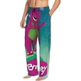 thumbnail image 2 of Barney And Friends Pajama Pants for Men, Super Soft All over Print Lounge Pants Sleepwear Bottom with Pockets Drawstring, 2 of 8