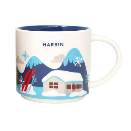Starbucks You Are Here Series Harbin Ceramic Mug, 14 Oz