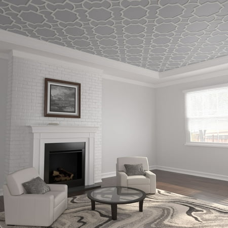

Ekena Millwork 41 W x 41 H x 3/8 T Small Anderson Decorative Fretwork Ceiling Panels in Architectural Grade PVC