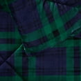 thumbnail image 2 of Truly Soft Cuddle Warmth Tartan Plaid 100% Microfiber Polyester  3 Piece Full/Queen Comforter Set in Blue and Green, All Season, Adult Size, OEKO-TEX Certified, 2 of 9