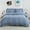 Blue, variant on COZONY 90*90inch Ruffle Duvet Cover Set, 3pc Farmhouse Shabby Vintage Ruffled Bedding Set w/ Soft Quilt Cover,White