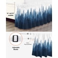 thumbnail image 3 of Navy Blue Bed Skirt Queen Size 18" Drop Forest Nature Woodland Tree Misty Forest Silhouette Landscape Ruffled Wrap Around Bed Skirts Adjustable Elastic Bedskirt Dust Ruffle for Queen Size Bed, 3 of 7