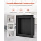 thumbnail image 3 of Hornacina de ducha VEVOR de 40 x 40 x 9 cm con estante individual, negra, impermeable, 3 of 9