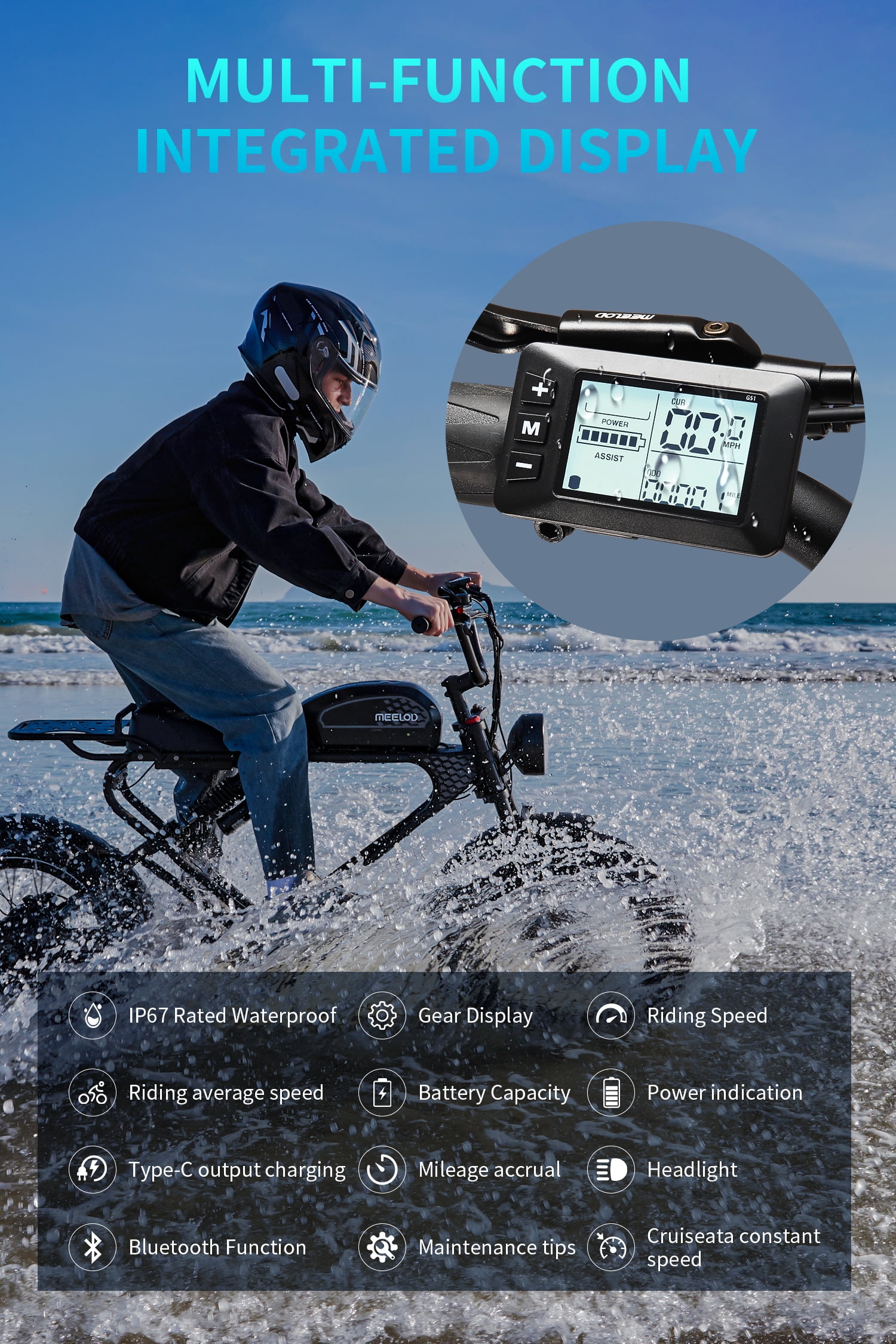 2000W Peak Power Electric Fat Tire Bike for Adults - 28MPH, 48V 18Ah (85 Miles Max), 26"x4" All-Terrain Ebike with Full Suspension & 11" Ultra-Comfort Seat - Conquer Snow, Sand & Trails