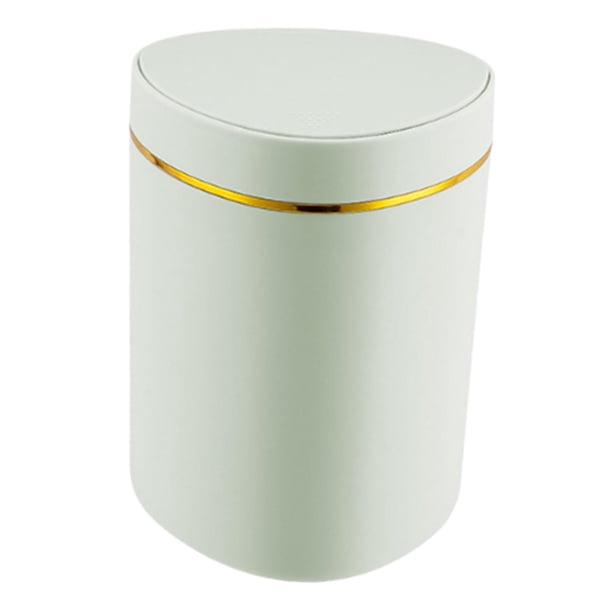 Cubo de basura tipo prensa, caja de almacenamiento de escritorio, cubo de almacenamiento, cubo de basura, cubo de basura Verde