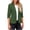 Army Green, variant on LOVZFMLL Women's Blazer Open Front Suit Jacket Solid Color Notched Collar 3/4 Sleeve Jacket for Office & Casual Wear