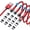 Red, variant on 540° Rotation Magnetic Charging Cable, 3 in 1 Magnetic Phone Charger [4-Pack, 3ft/3ft/6ft/10ft] 3A Fast Charging Cable Support Data Transfer USB Magnet Charger Cable for i-P/Micro USB/Type C Device