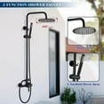 thumbnail image 3 of Black Shower Faucet Set Wall Shower System Fixture Stainless Steel Mixer Tap, 3 of 22