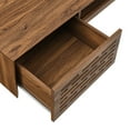 thumbnail image 4 of Modway Merit 60" Modern Wood Wall-Mount Design Office Desk in Walnut, 4 of 7