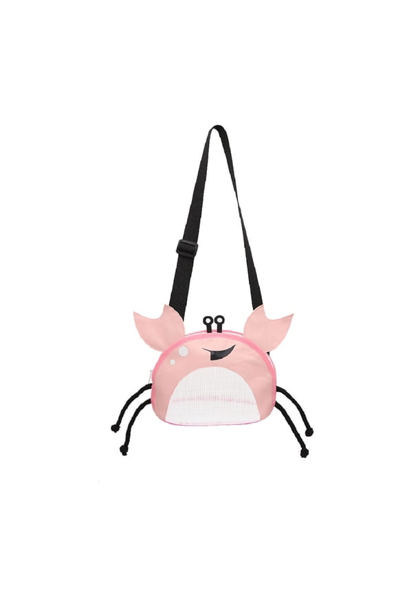 Beach Mesh Bag Cute Crab Shaped Shell Bags for Holding Beach Shell ,Toy