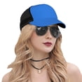 thumbnail image 5 of Disketp Dodgerblue Print Trucker Hat Men Women - Mesh Baseball SnapBack Cap, 5 of 7