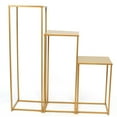 thumbnail image 6 of 3 PCS Gold Flower Stand, Floor Floral Decor Vase Column Stand for Wedding, 6 of 14