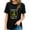 Black, variant on Ready For 5th Grade Funny Fifth First Day School B Casual Womens Top - Fashionable and Comfortable Short Sleeve Graphic Tee