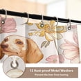thumbnail image 4 of Shower Curtain and Rug Sets 4pcs Bathroom Sets Includes 12 Free Hooks 66" x 72" Lovely Cartoon Dachshund Dogs, 4 of 8