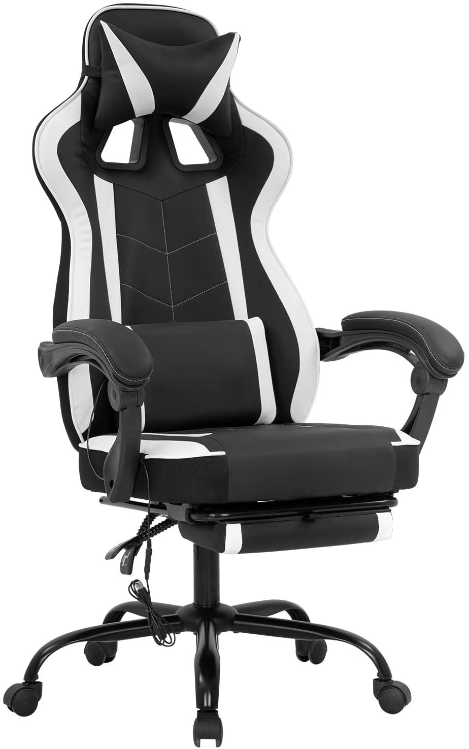 Computer Chair Gaming Racing Sports Faux Leather Swivel Reclining Office Chairs 