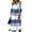 Blue, variant on Summer Dresses Slim Fit Sexy V Neck Midi Dress Pleated Formal Spring Work Dresses Purple M