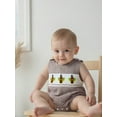thumbnail image 4 of BemeyourBBs Thanksgiving Baby Boy Overalls Plaid Embroidery Turkey Romper, 4 of 9