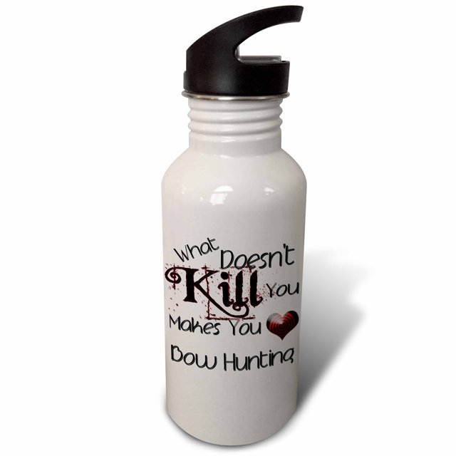 What Doesnt Kill You Bow Hunting 21 oz Sports Water Bottle wb1859121