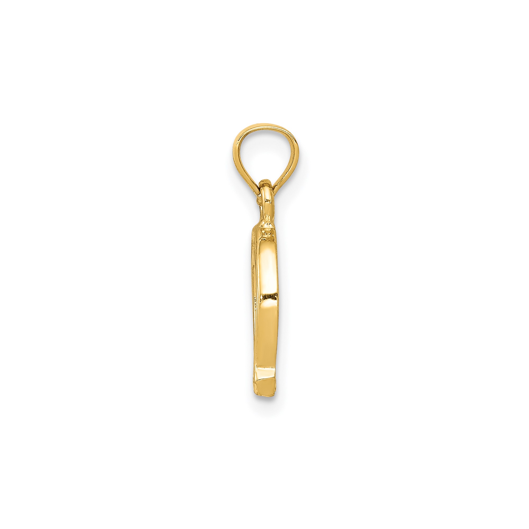 14k Yellow Gold Horseshoe Pendant Charm for Women or Unisex, Jewelry Stores Network