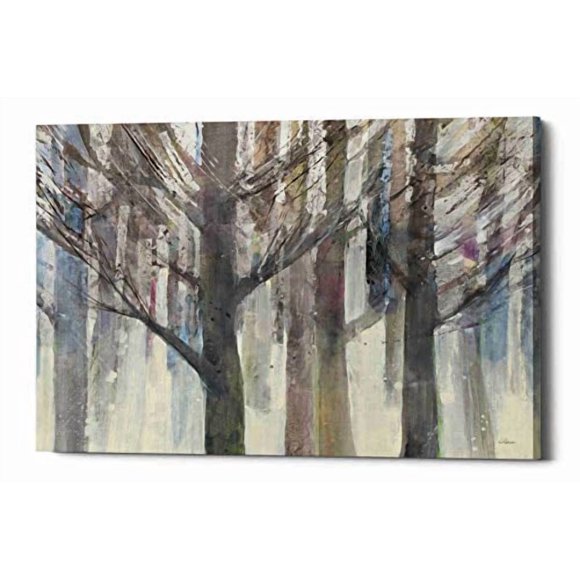 Epic Graffiti Lumière de Forêt par Albena Hristova Giclee Art Mural sur Toile, 34 Pouces x 26 Pouces, Gris