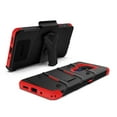 thumbnail image 6 of ZIZO BOLT Series for Nokia C5 Endi Case with Screen Protector Kickstand Holster Lanyard - Black & Red, 6 of 6