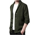 thumbnail image 6 of Njoeus Mens Shawl Collar Cardigan Sweater Button Up Warm Soft Knit Sweaters Jacket Slim Winter Coat with Pockets, 6 of 6